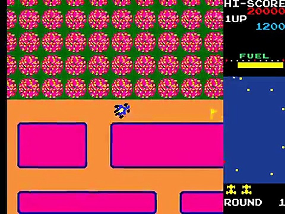 テスト動画・・・1981ナムコ社「ニューラリーX」