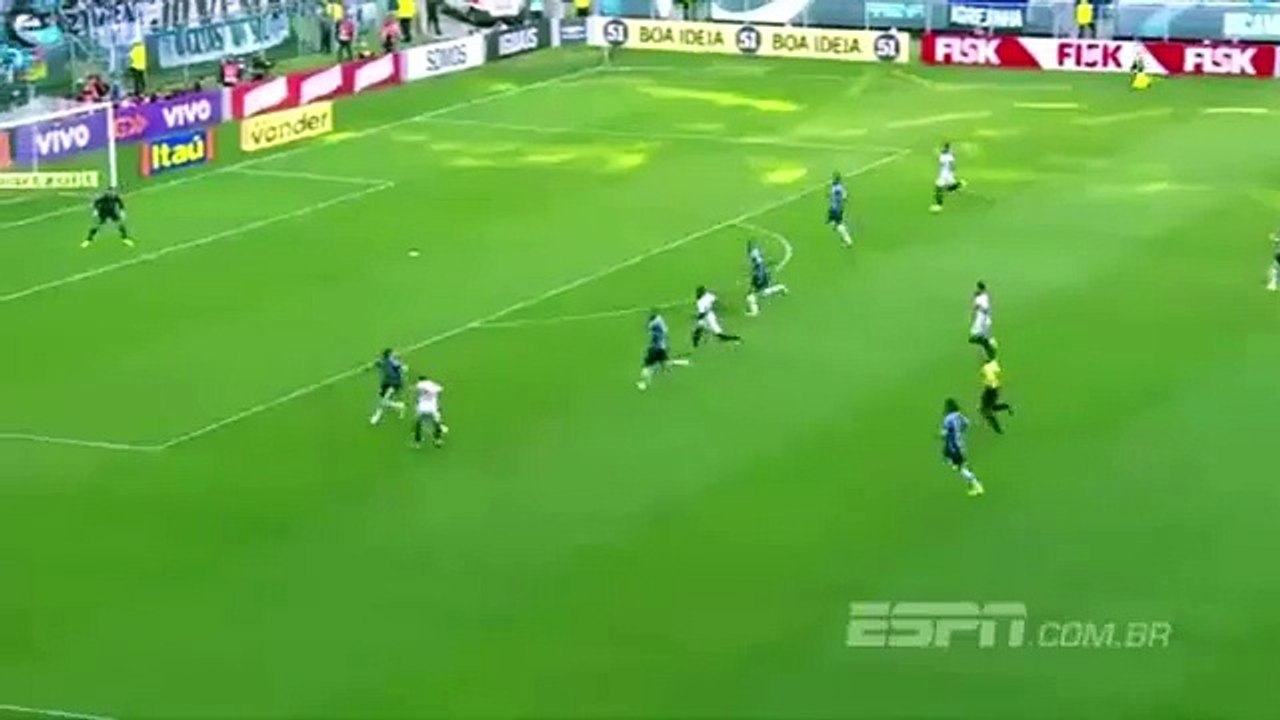 Grêmio 1 x 2 São Paulo - GOLS - Brasileirão 2015 - 13-09-2015