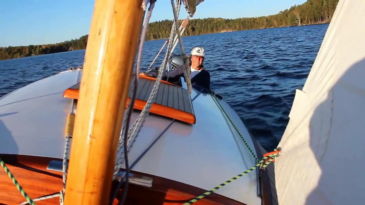 Folkboat sailing