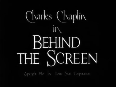 Charlie Chaplin-Behind the Screen-Classic Silent Film-Classic Full length Movie