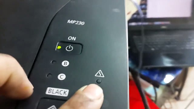 حل مشكلة الخطا في طابعة كانون او ترسيت الطابعة canon mp230 reset or solving error