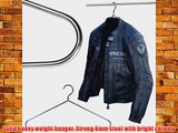 Strong 6mm Chromed Steel Heavy Weight Coat Hanger Suit Jacket Clothes Garments (PACK OF 50)