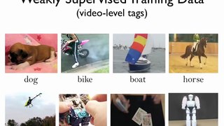 Weakly Supervised Learning of Object Segmentations from Web-Scale Video