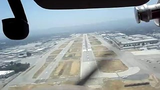 My brother landing a cessna 152 at KVNY