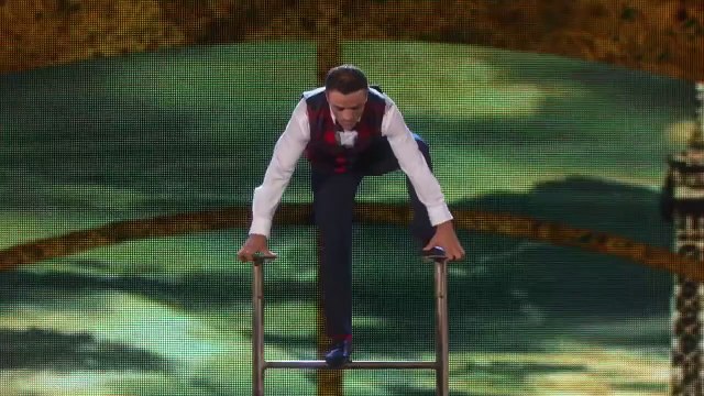 America's Got Talent 2015 S10E23 Semi-Finals Rd.2 - Uzeyer Novruzov The Ladder Acrobat