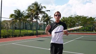 Tennis Overhead, how to hit the center of the racquet