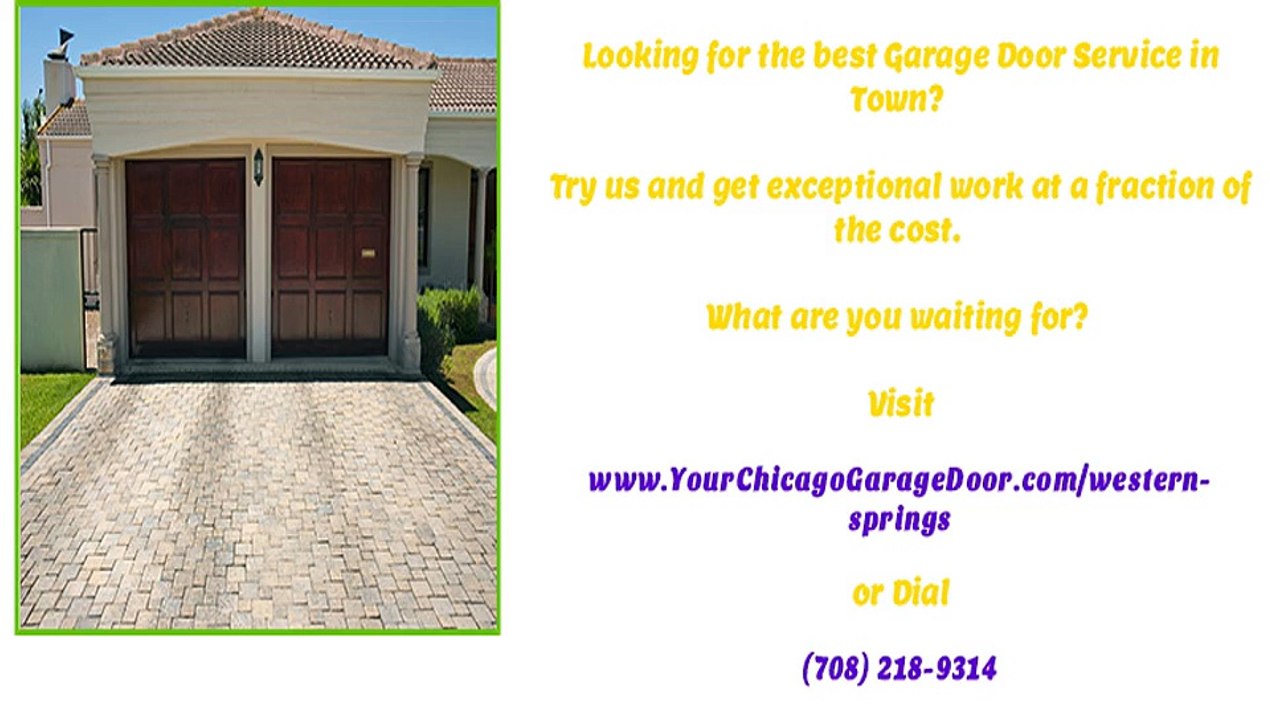 Garage Door Repair Services in Western Springs, IL