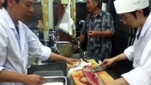 Japan Documentary :  (part 2. Gutting) Japanese giant unagi (eel) preparation