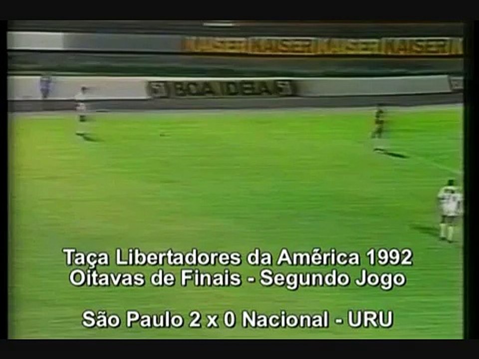 São Paulo 2x0 Nacional-URU  - Libertadores da América 1992 - 2a partida