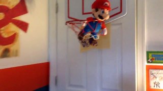 Shooting Hoops With Mario Stuffed Animal Music Video!
