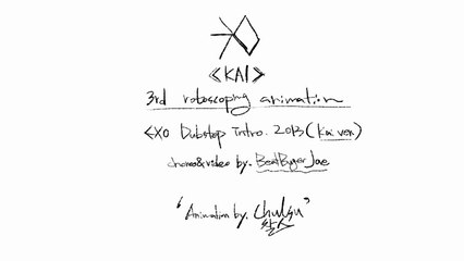 EXO Dubstep intro animation (KAI ver.)