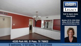 Homes for sale 4320 Park Hill El Paso TX 79902 Coldwell Banker Legacy