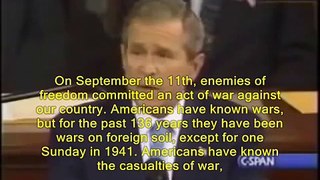 President Bush Addresses 2001- with Subtitle ! 