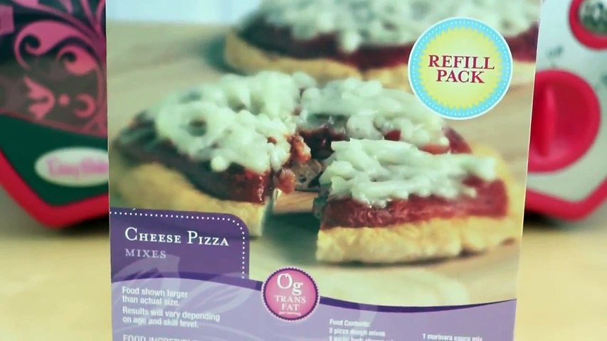 Easy Bake Oven Cheese Pizza Refill Pack   How to Make Tiny Pizzas