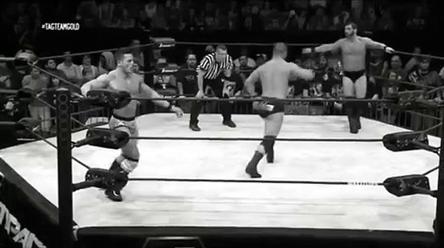 Austin Aries & Bobby Roode - Aided IED, Spinebuster & 450 Splash