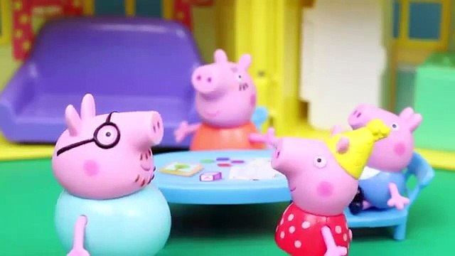 Peppa Pig Sofia the First Amusement Park George Pig Daddy Pig Parody Roller Coaster Ferris Wheel