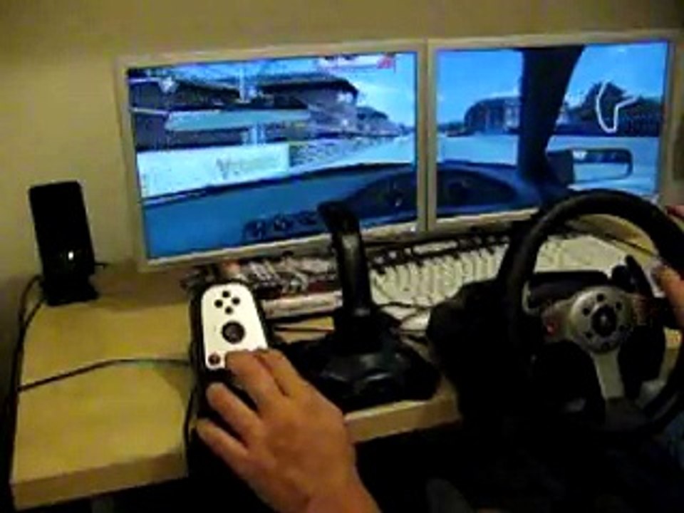 G25 / G27 Drift LFS Dual Monitor Rev limiter mod video Dailymotion