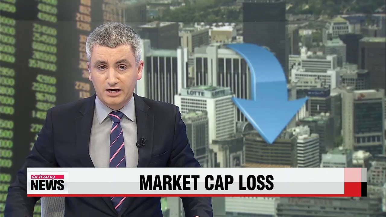 Korea's top 10 firms suffer 9% drop in market cap