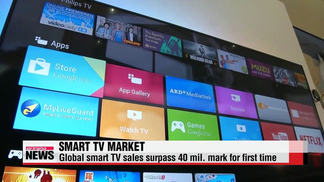 Korean manufacturers drive growth in global smart TV market