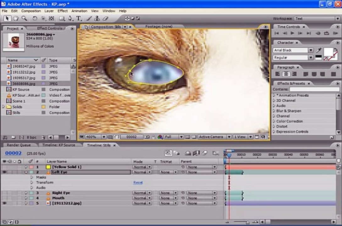 After Effects Tutorial - Kung Pow Tongue VFX