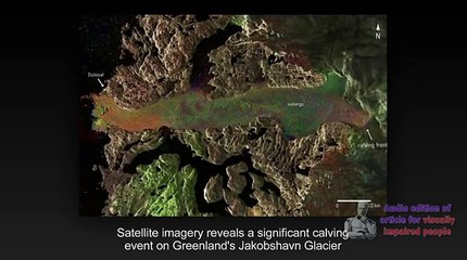 Greenland glacier calves massive iceberg. News, August 24