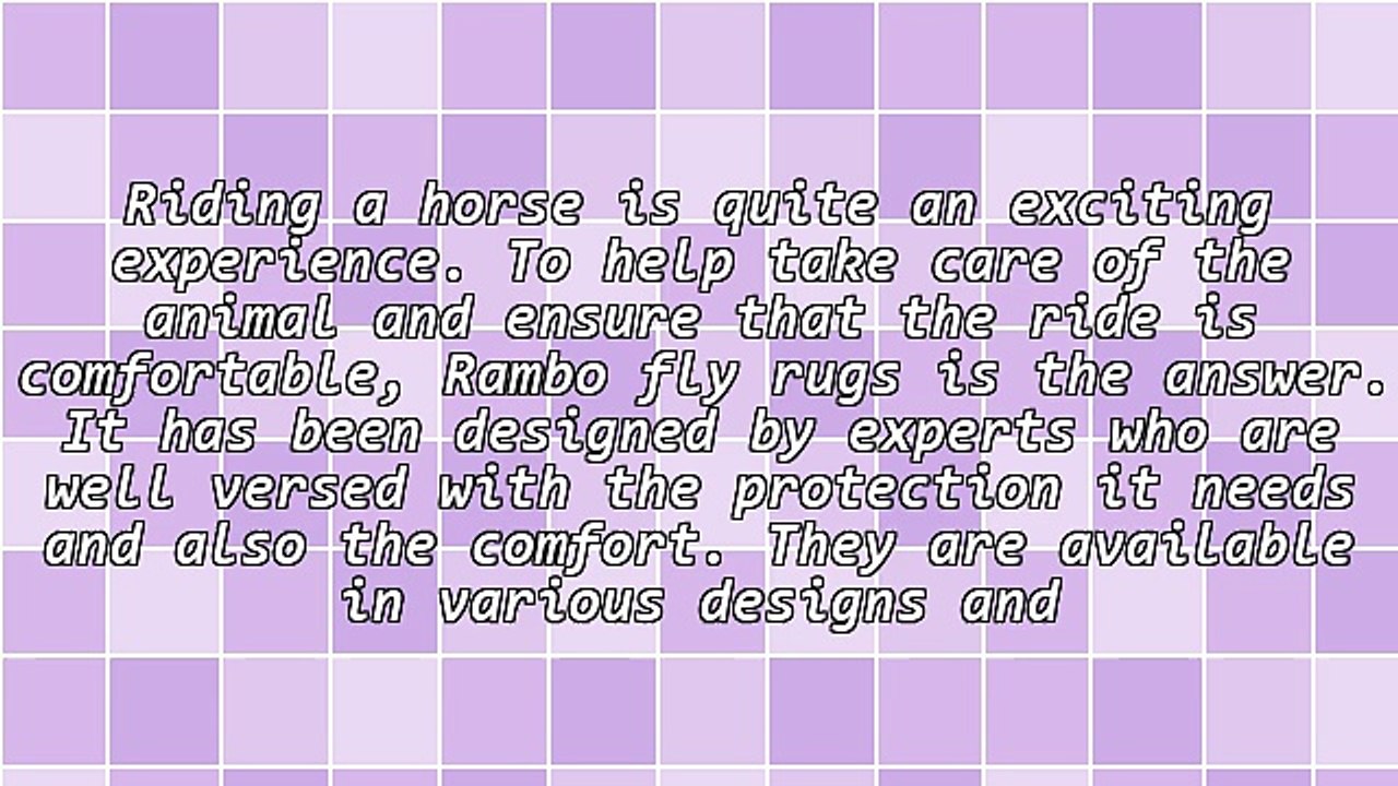 Discover The Goodness Of Rambo Fly Rugs