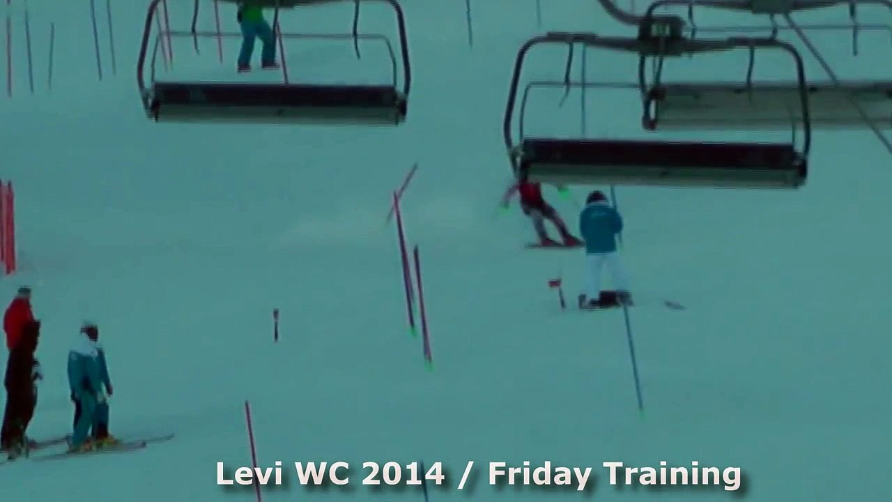 WC Levi SL 2014 Marcel Hirscher Training on Friday