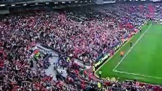 you'll never walk alone. Liverpool at old trafford