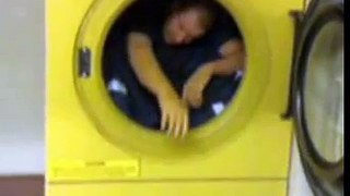 Fireman Spins in Dryer