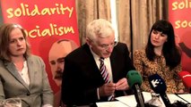 Socialist Party press conference in response to the resignation of Clare Daly TD