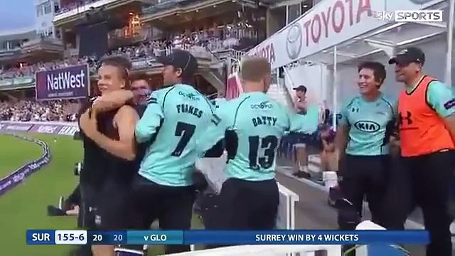 Azhar Mahmood Last Ball Six vs Gloucestershire - Natwest T20 Blast 2015 Cricket Highlights On Fantastic Videos