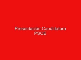 Presentacion psoe