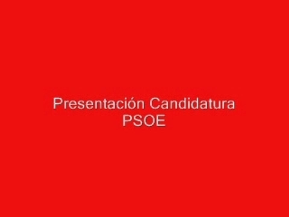 Presentacion psoe