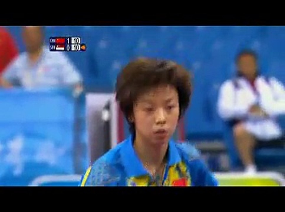 BEIJING 2008 TENIS DE MESA ZHANG YINING CUARTOS DE FINAL