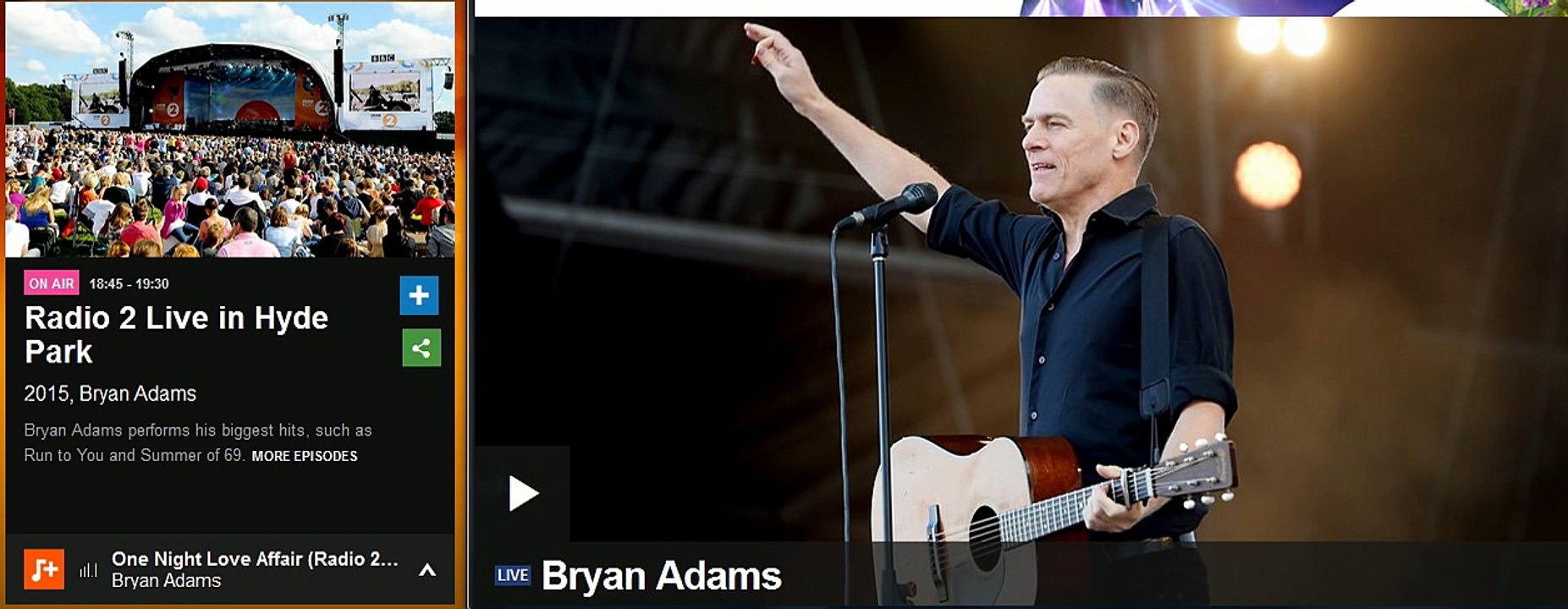 BA Live in Hyde Park - audio