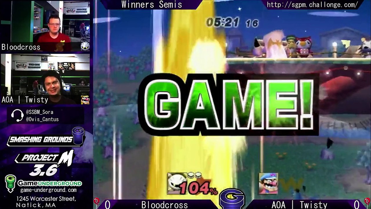 SG at GU 8.3 Winners Semis: Bloodcross (Meta Knight) vs. AOA | Twisty (Wario)
