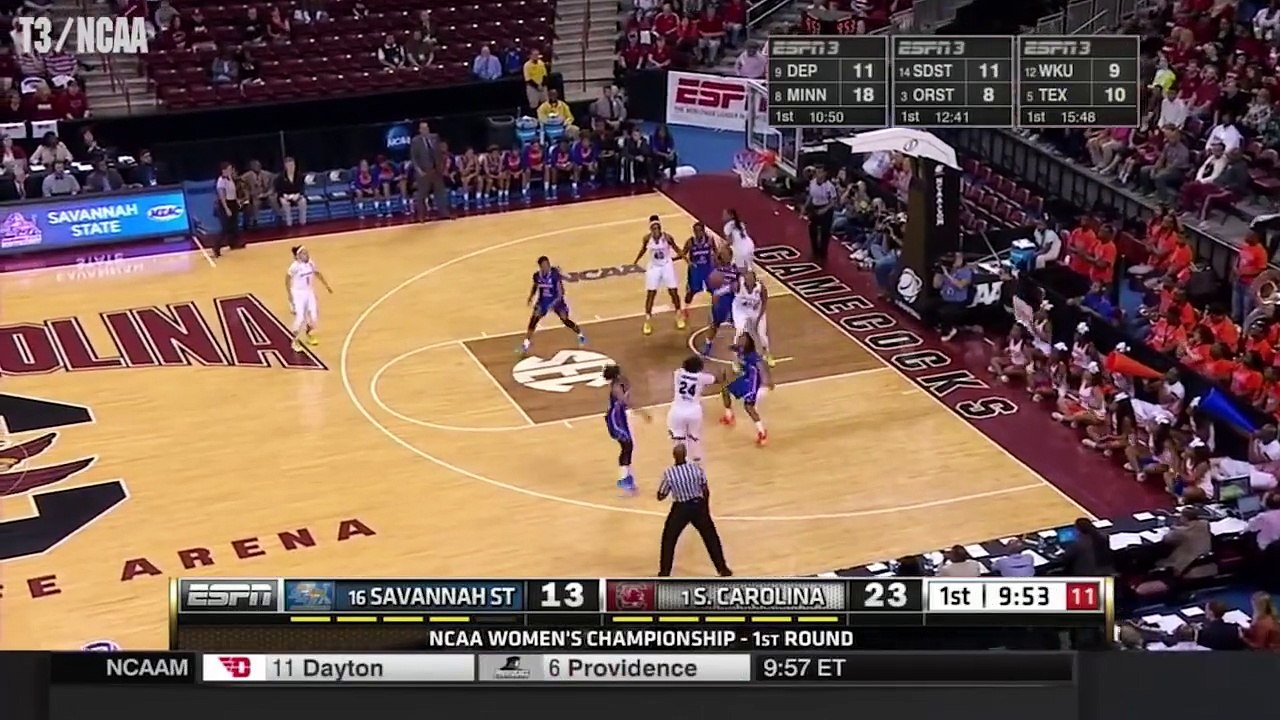 Highlights: South Carolina Drops Savannah State in NCAA First Round