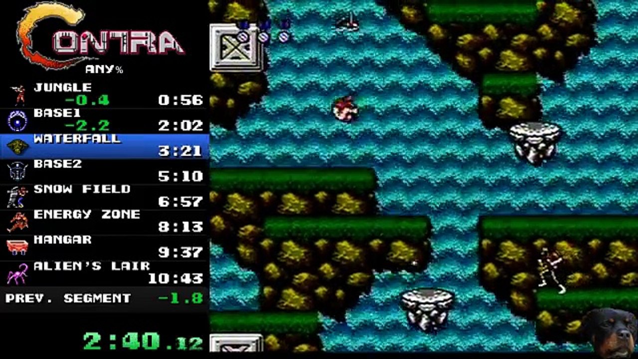 Contra (Any%) - 10:40 (NES, NA version)