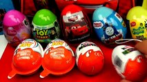 10 Surprise Eggs - Kinder Surprise Kinder Joy Disney Pixar Cars 2 Spongebob - Kids Toys TV 1