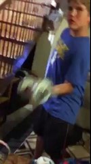 12 year old boy bench presses 100lbs