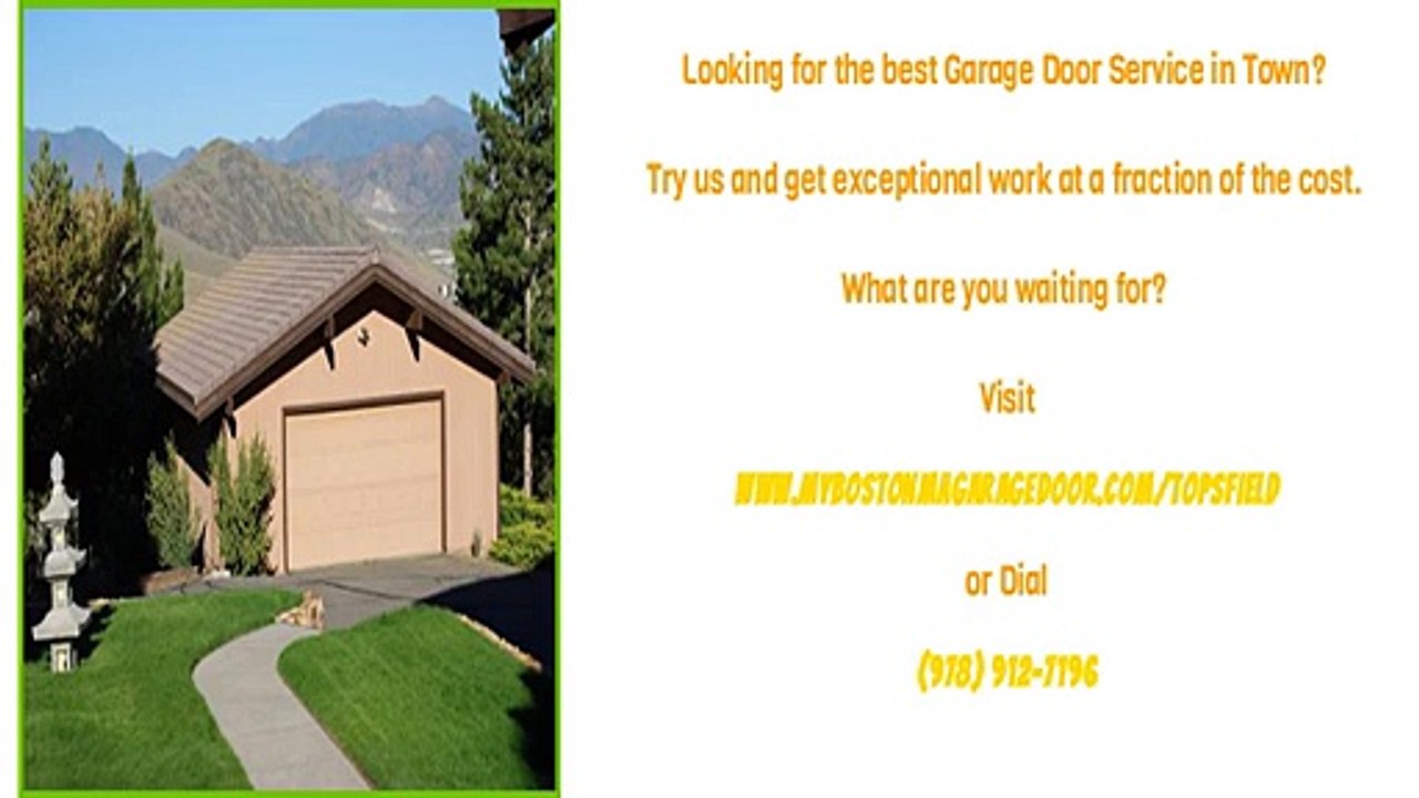 Garage Door Repair Services in Topsfield, MA