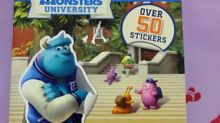 Disney PIXAR Monsters University Sticker Scenes!! Mike & Sully