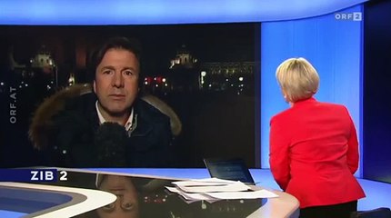 24.1.2014 ORF ZIB 2: Reporter Bohusch zu den Akademikerball Demo