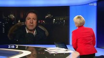 24.1.2014 ORF ZIB 2: Reporter Bohusch zu den Akademikerball Demo