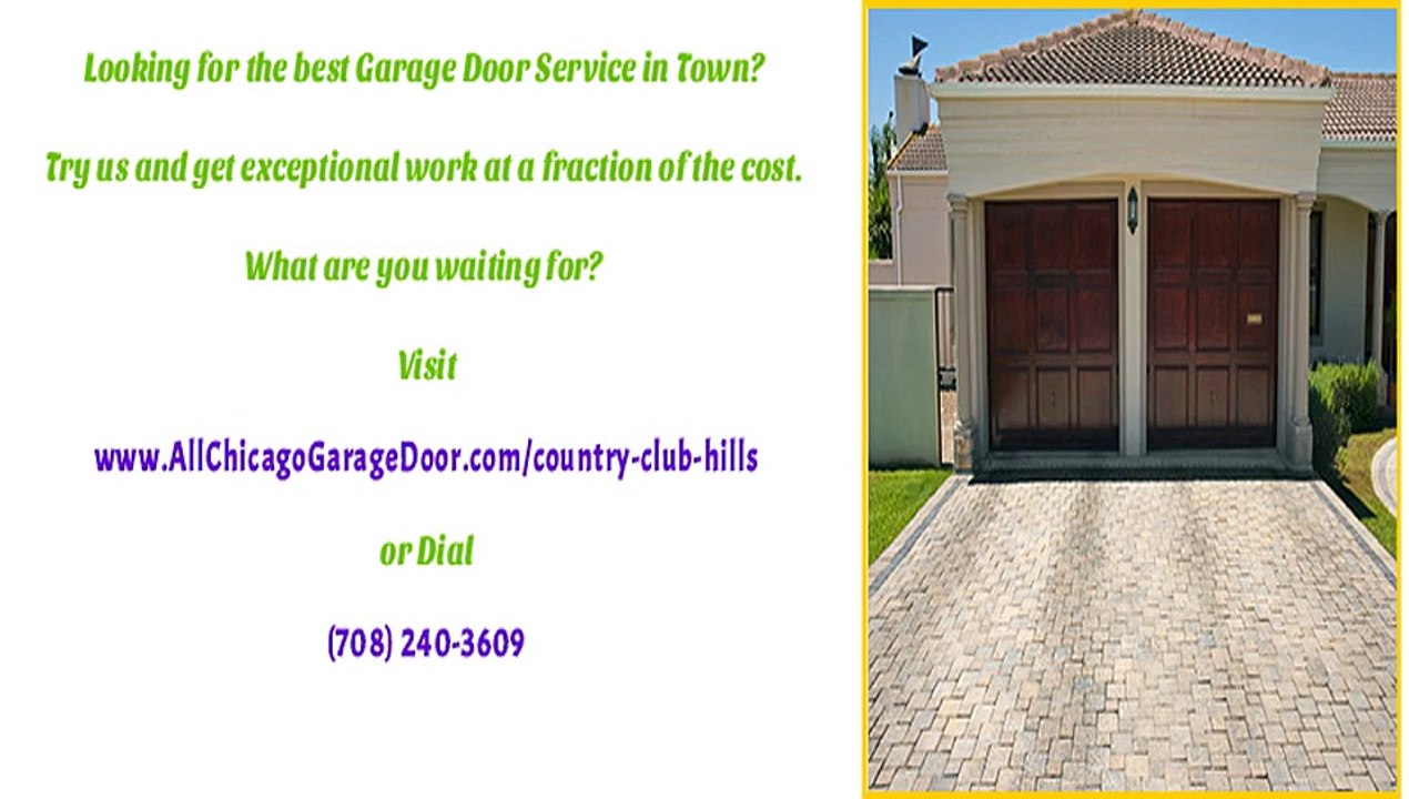 Professional Garage Door Repair in Country Club Hills, IL
