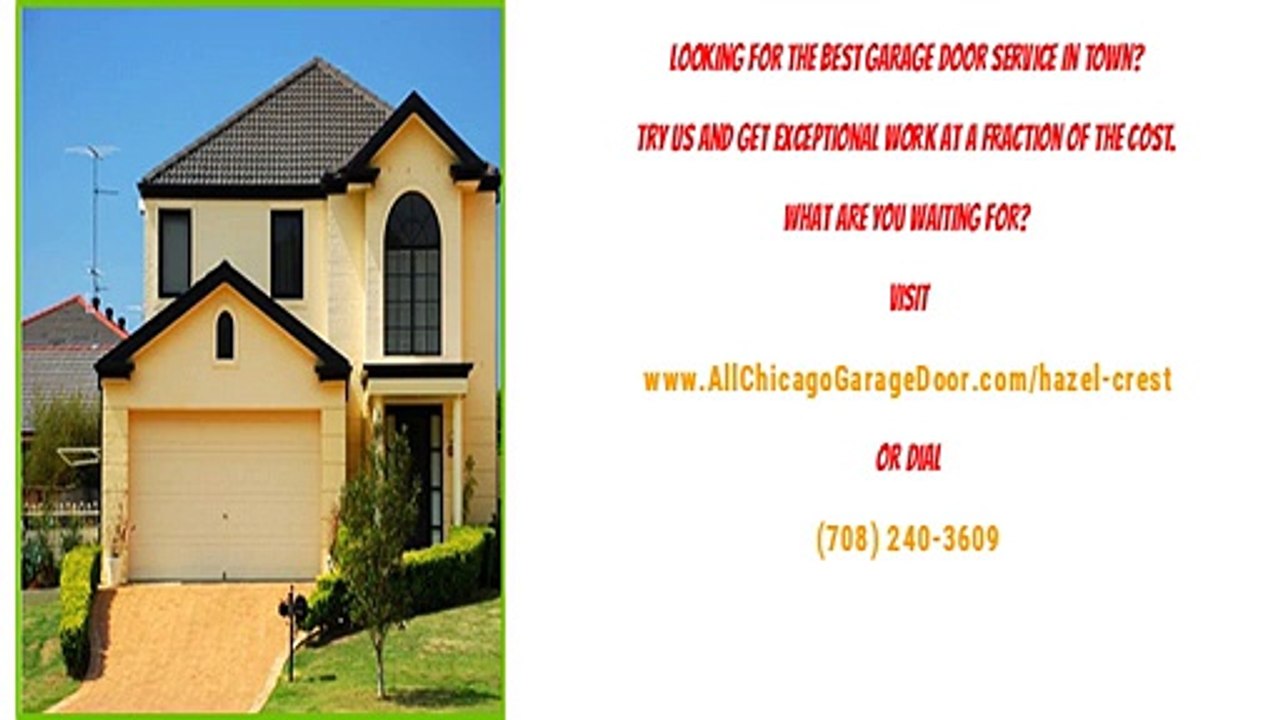 Garage Door Repair Services in Hazel Crest, IL-crest