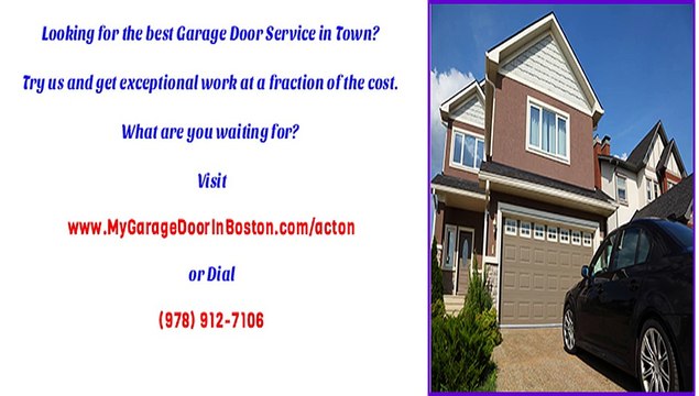 Acton, MA Garage Door Repair Opener Services