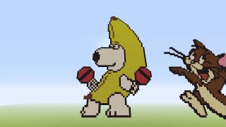 Minecraft: Pixel Art | Part 1 (Brian Griffin, Tom And Jerry)