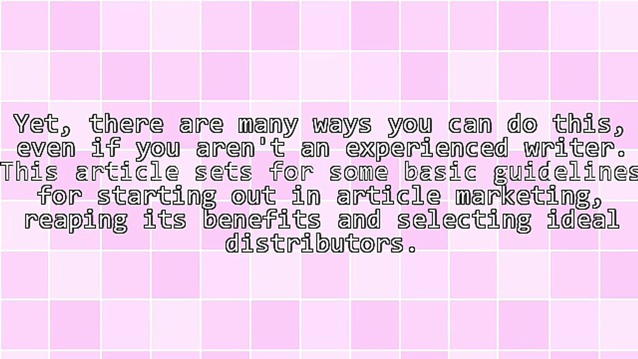 Learn How To Promote Your Business Through Articles.