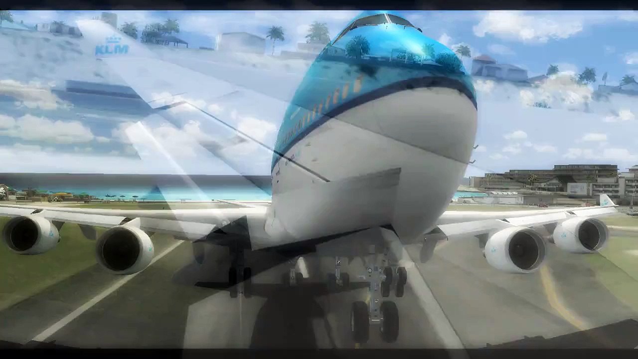 FSX Boeing 747-400 KLM @ TNCM